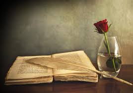 Book and rose